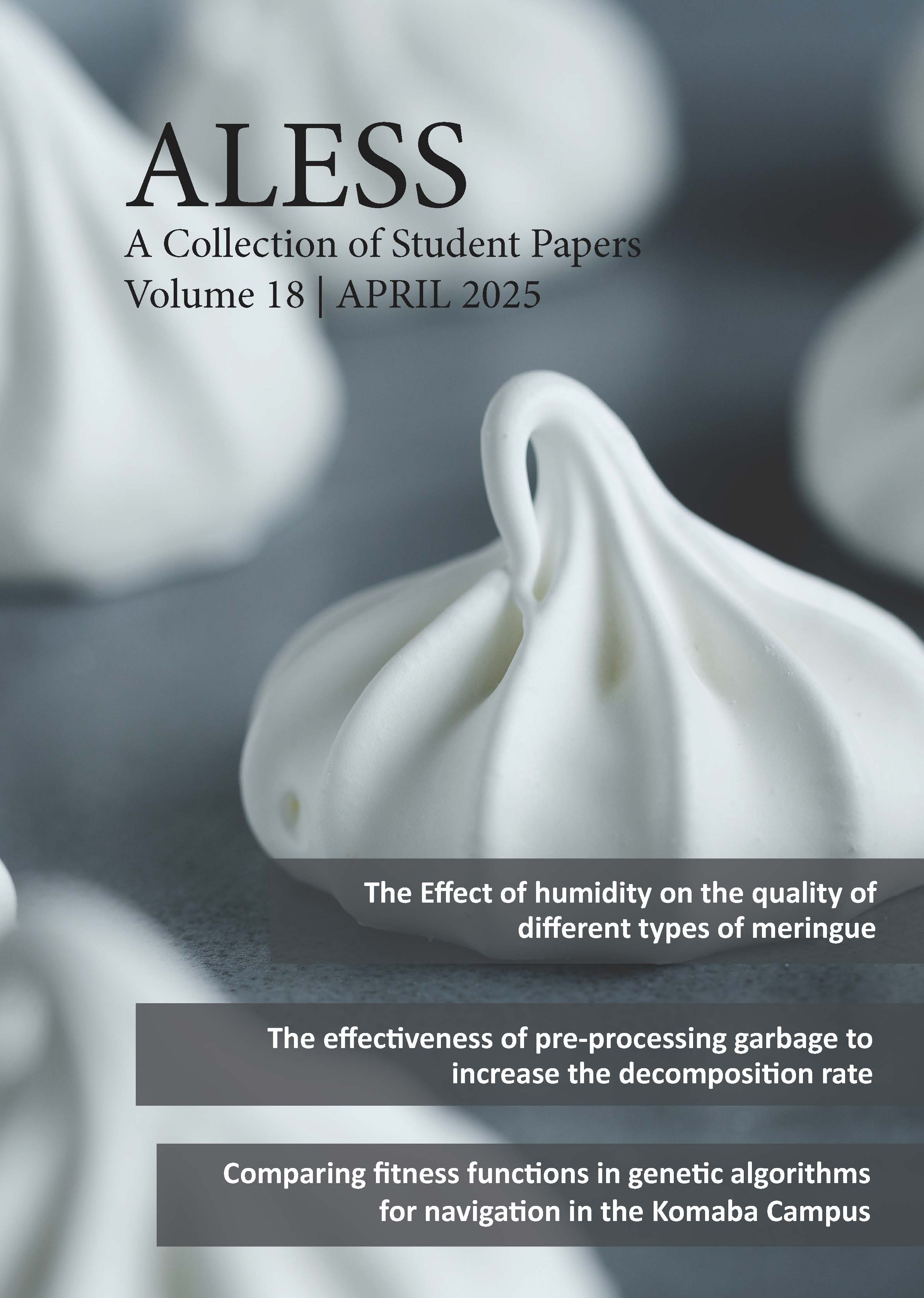 「ALESS: A Collection of Student Papers」の表紙